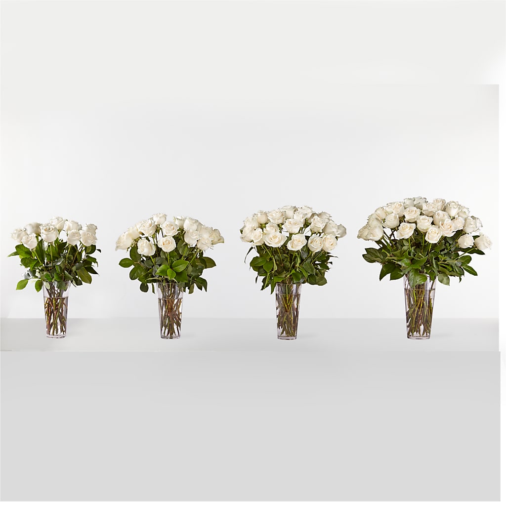 Long Stem White Rose Bouquet – The Gift Factory Pinellas, Pinellas Park FL