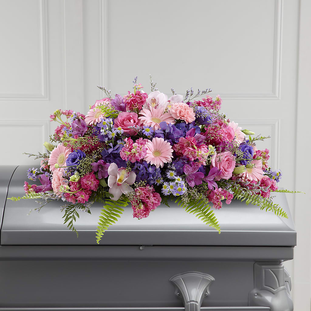 Glorious Garden Casket Spray – The Gift Factory Pinellas, Pinellas Park FL