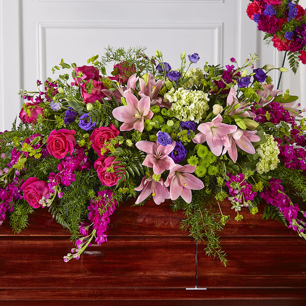 Radiant Tribute Casket Spray – The Gift Factory Pinellas, Pinellas Park FL