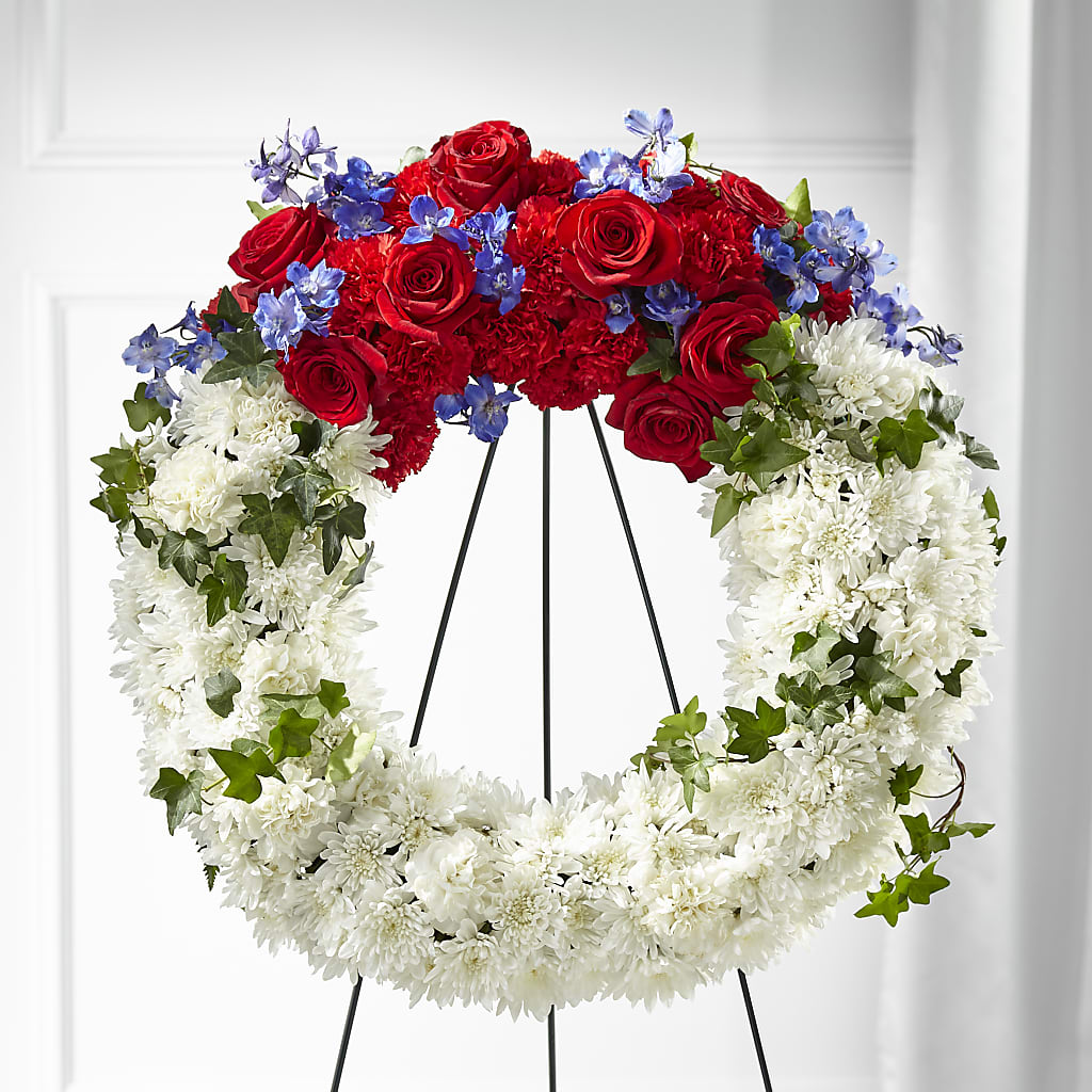 Patriotic Passion Wreath – The Gift Factory Pinellas, Pinellas Park FL