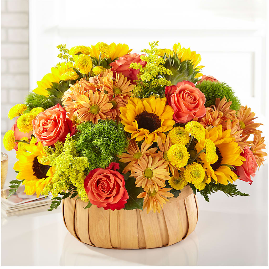 Harvest Sunflower Basket – The Gift Factory Pinellas, Pinellas Park FL
