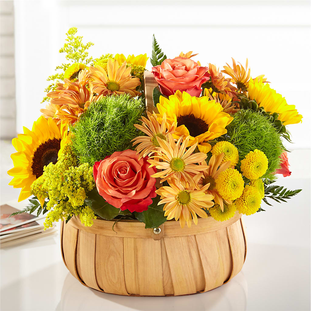 Harvest Sunflower Basket – The Gift Factory Pinellas, Pinellas Park FL