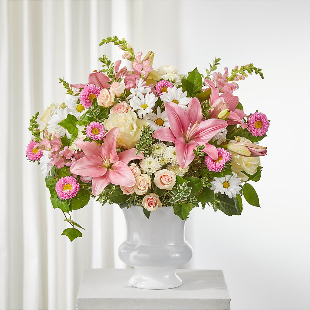 Empathetic Blooms Urn Arrangement – The Gift Factory Pinellas, Pinellas Park FL