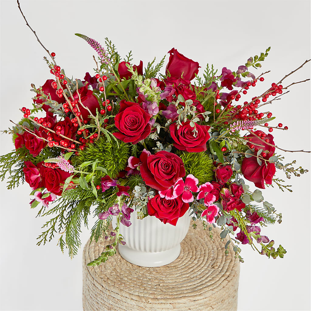 Big Red Bow Bouquet –  The Gift Factory Pinellas, Pinellas Park FL