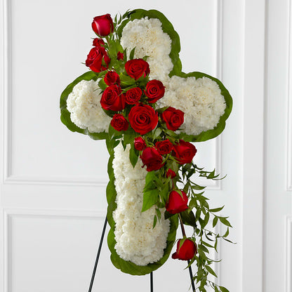 Floral Cross Easel –  The Gift Factory Pinellas, Pinellas Park FL