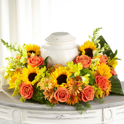 Faithful Sunflower Cremation Adornment –  The Gift Factory Pinellas, Pinellas Park FL