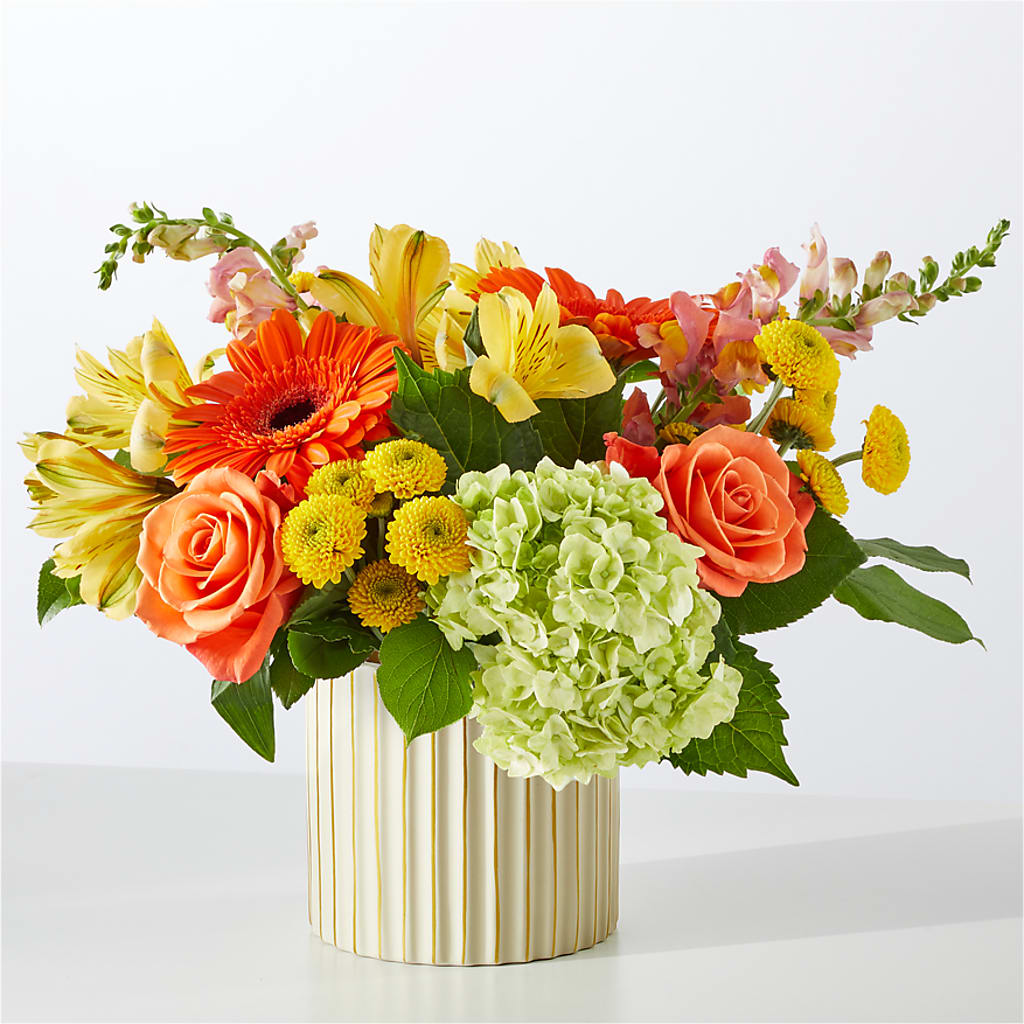 Autumn Sunshine Bouquet with Ivory Vase –  The Gift Factory Pinellas, Pinellas Park FL