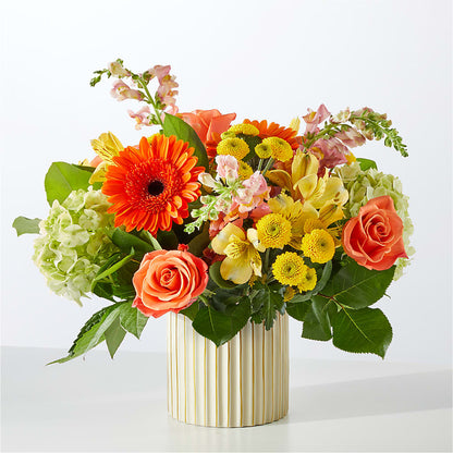 Autumn Sunshine Bouquet with Ivory Vase –  The Gift Factory Pinellas, Pinellas Park FL