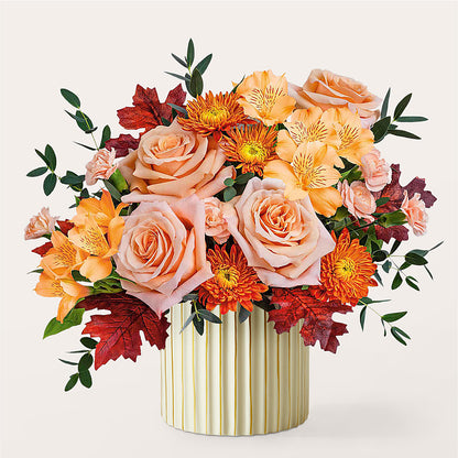 Spiced Latte Bouquet with Ivory Vase –  The Gift Factory Pinellas, Pinellas Park FL