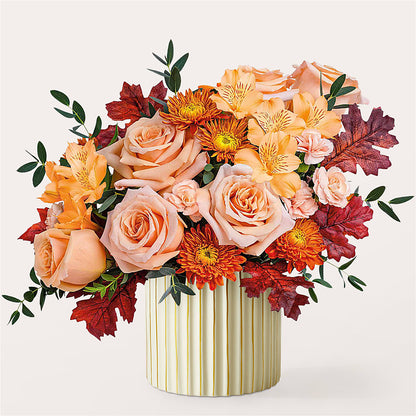 Spiced Latte Bouquet with Ivory Vase –  The Gift Factory Pinellas, Pinellas Park FL
