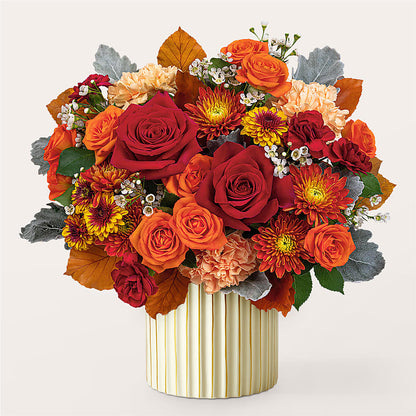 Merlot Bouquet with Ivory Vase –  The Gift Factory Pinellas, Pinellas Park FL